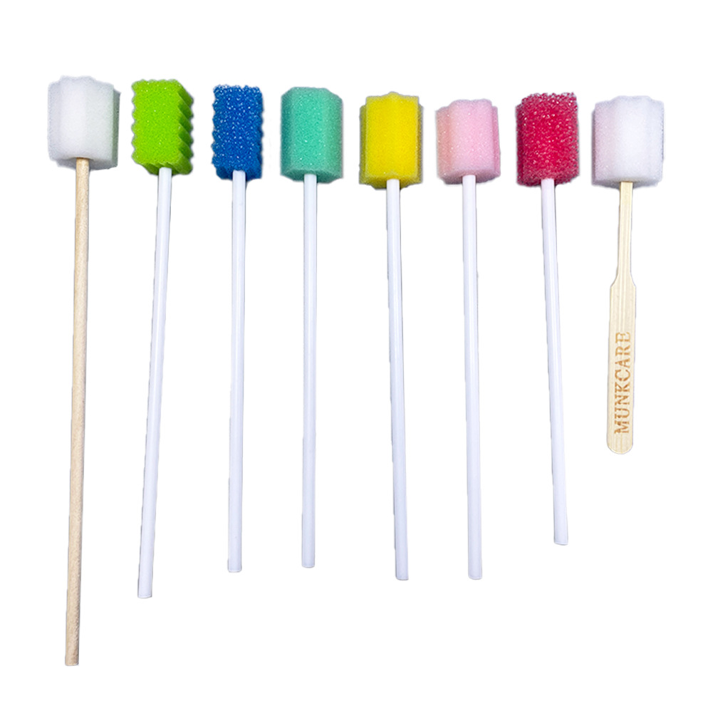 Independently Packaged Oral Cleaning Sponge Stick Pink Amazon Munkcare Disposable Sponge Brush 50 Boxes