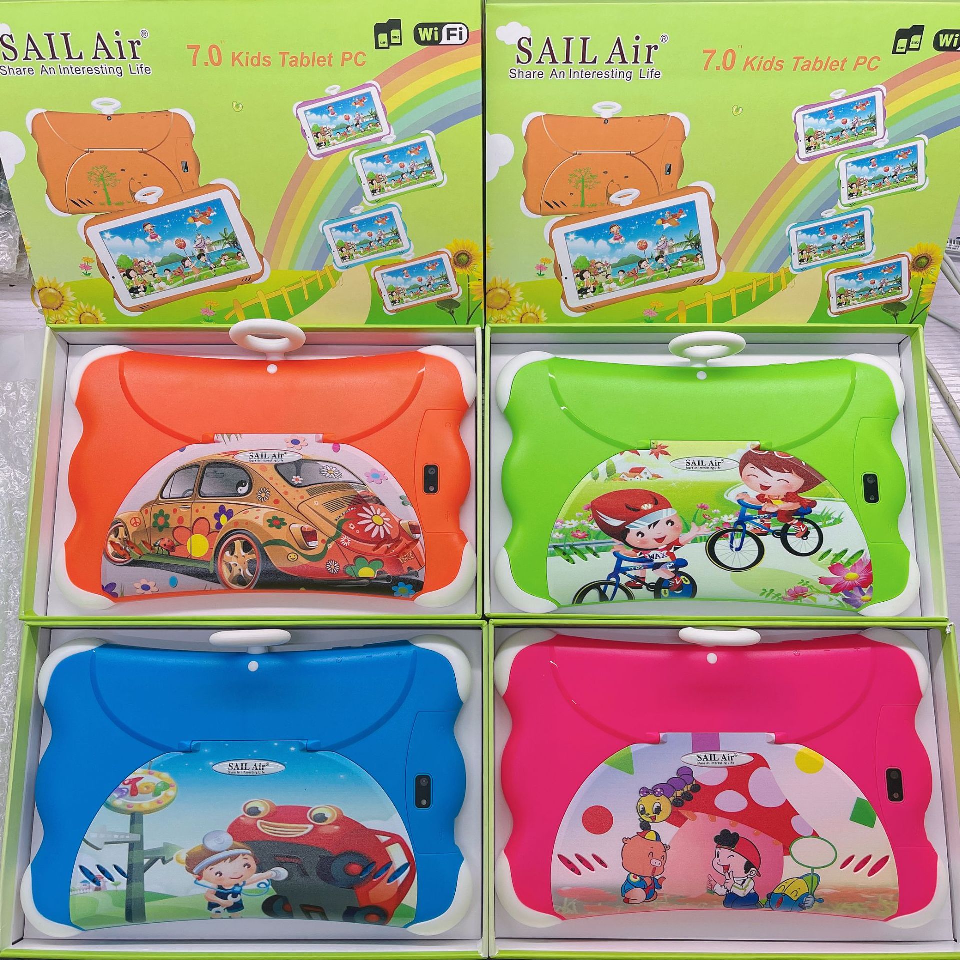 Export 7inch Kids Tablet Pc Android 2SIM Android call Tablet Pc tab