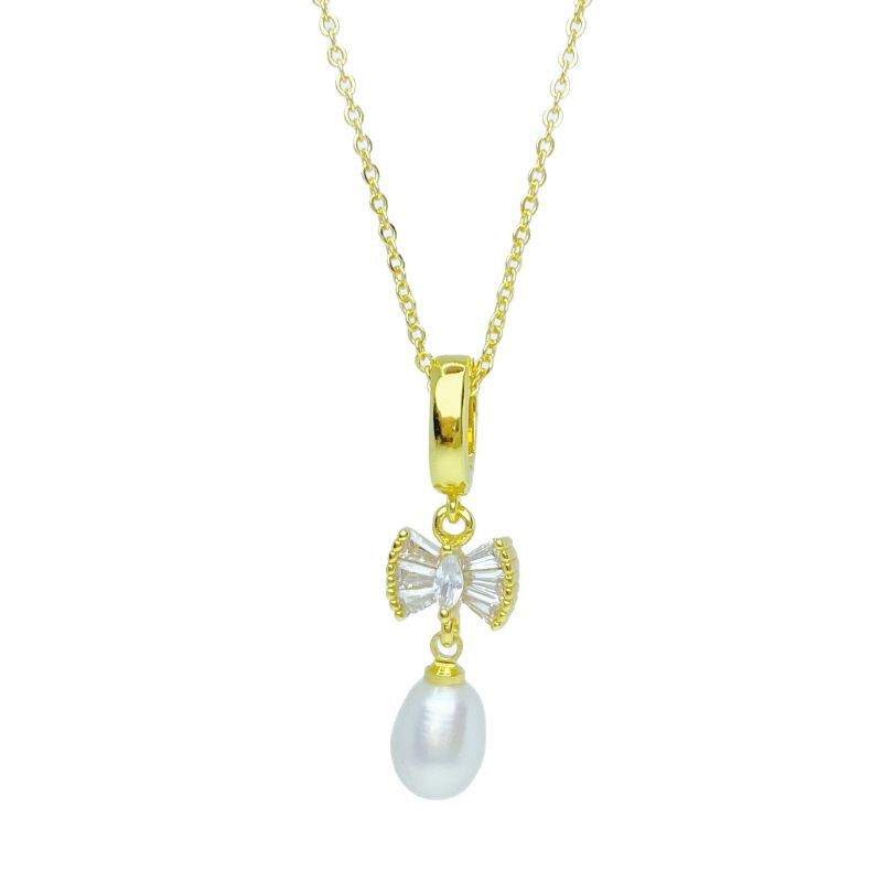 Natural Freshwater Pearl Jewelry Set with Ear Hooks and Pendants for Women, 2025 New Spring Light Luxury Design, Supports Re-Inspection