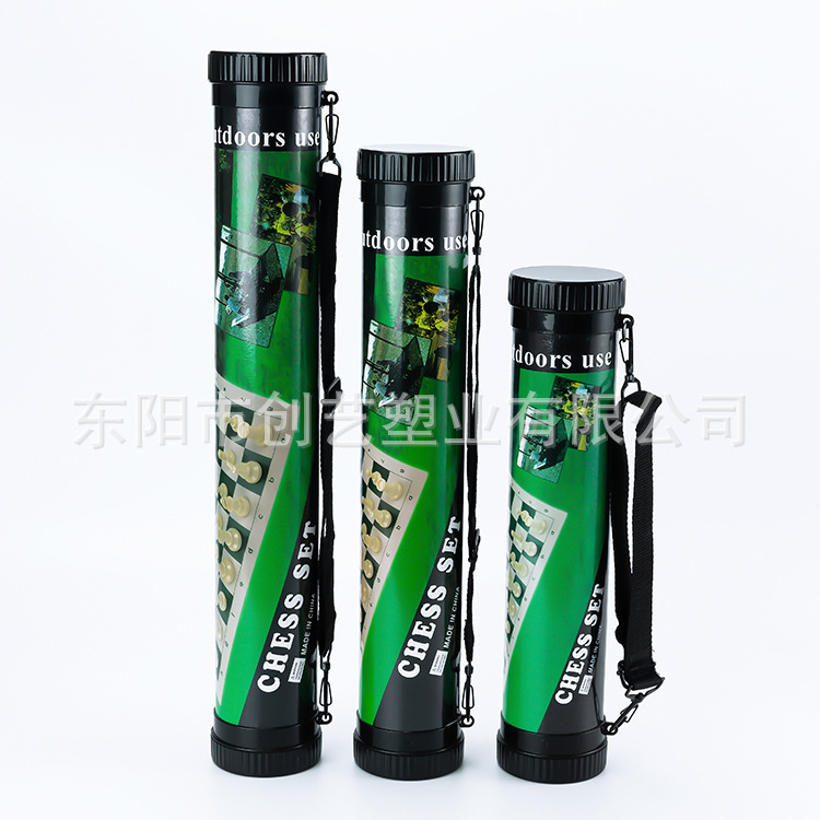 Outdoor travel chess plastic leather black and white chess pieces folding chessboard three-dimensional flag parent-child table game