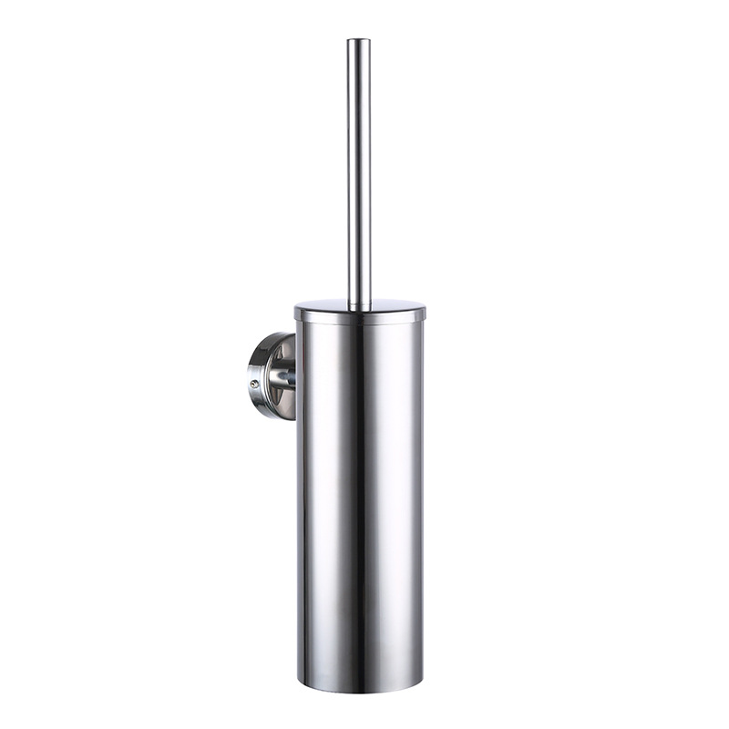 Cross-border 304 Stainless Steel Toilet Brush Holder suit Toilet Toilet Toilet Toilet Brush Bathroom Wall-hanging Round Square
