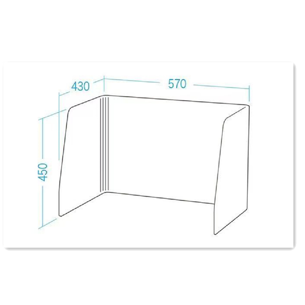 Anti-droplet office desktop isolation baffle protective baffle felt Board student desktop screen baffle sound insulation board