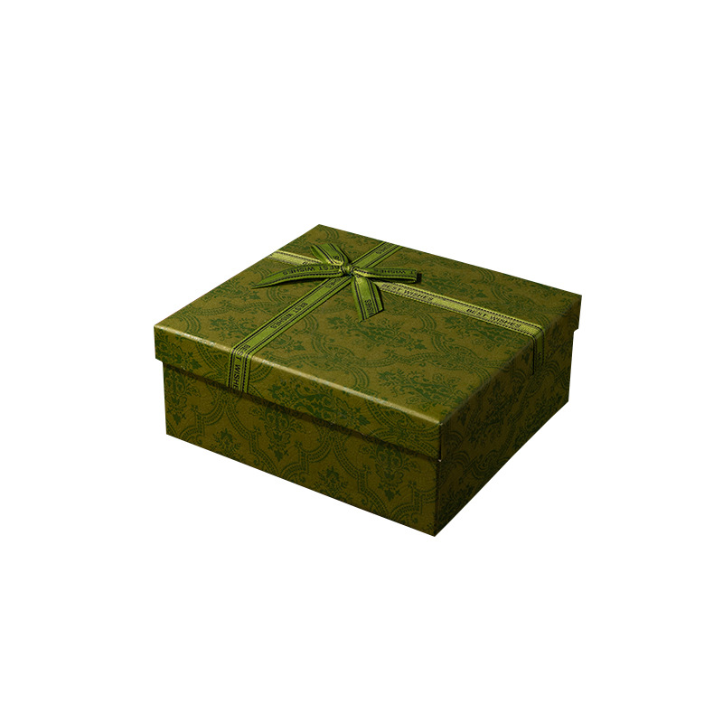 Christmas Gift Box, Birthday Gift Box, Red Wedding Box, Ins-Style Red Wedding Gift, Green Packaging Box