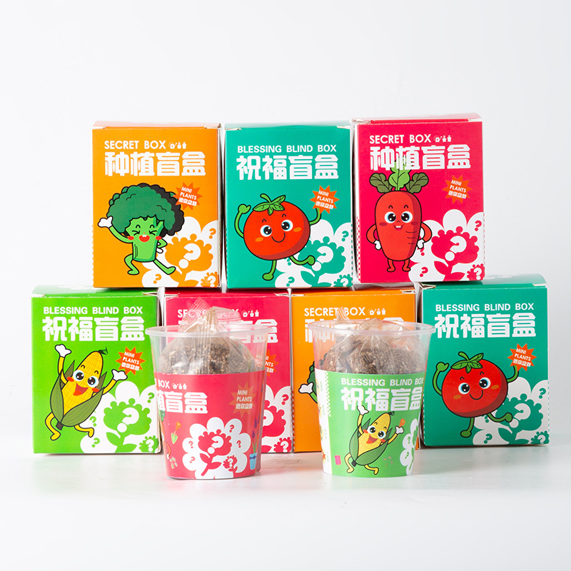 Planting Blind Box Children's Plant Potted Small Potted Kindergarten Observation Plant Primary School Students Seed Mini Wholesale