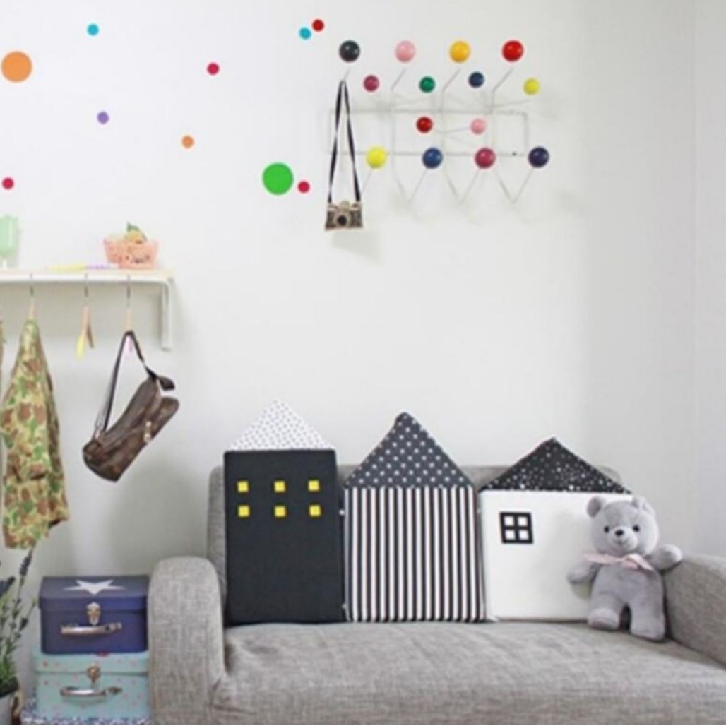 Ins Nordic Small House Bed Circumference Anti-collision Guardrail Multicolor