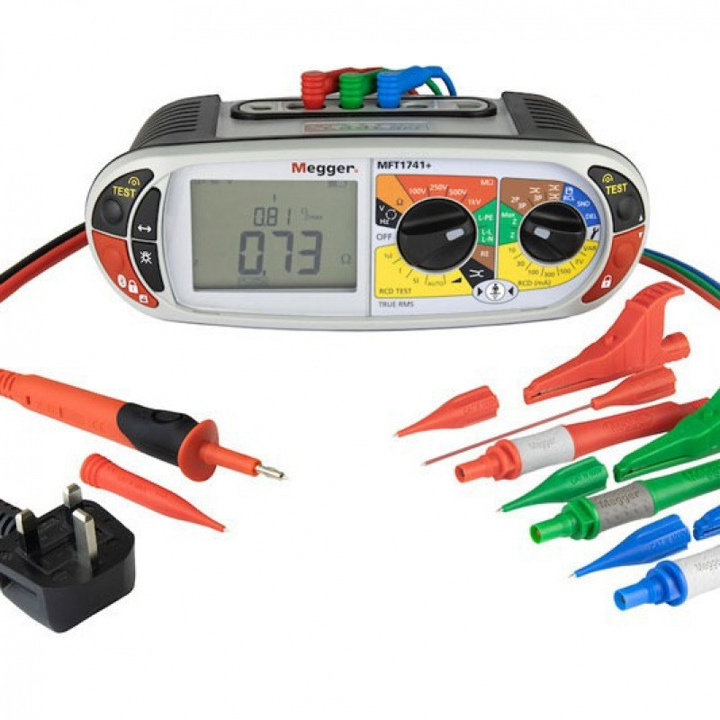 British Mekai Megger Mft1741 Multifunctional Tester Safety Impedance Test Table
