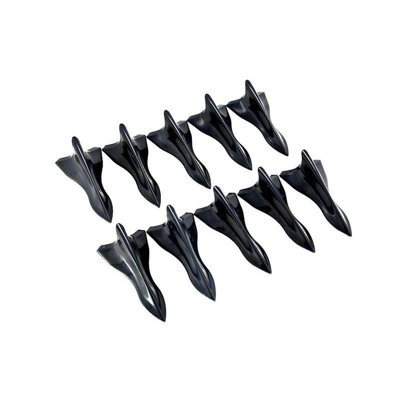 Аксессуары для автомобилей черный плавник крыши универсальные угловые детали из углеродного волокна