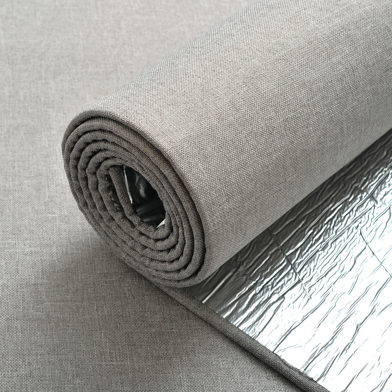 Утолщенная льняная стеновая ткань самоклеящиеся обои для прикроватной мягкой стеновой панели телевизионного фона влагостойкие декоративные обои для спальни