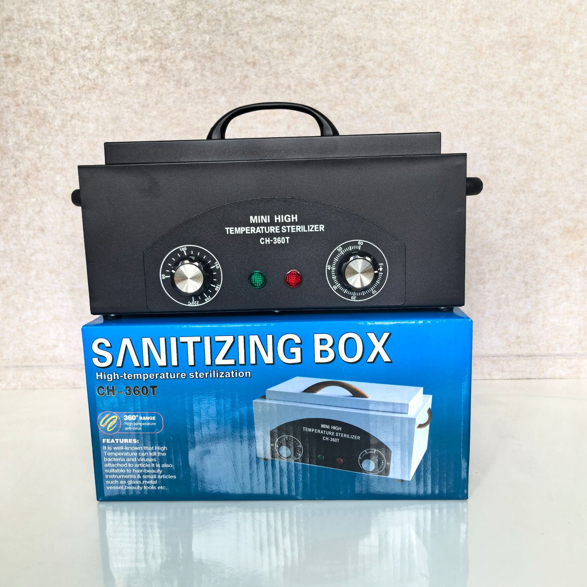 High-Temperature Sterilization Cabinet for Nail Art and Dental Stainless Steel Tools, Small Sterilization Box, Hair Salon Sterilizer, Electronic