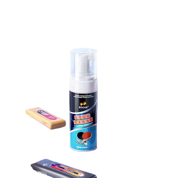Table Tennis Racket Cleaner, Sticky Foam Rubber Cleaning Special Maintenance Set, Protective Film Cover, Rubber Sponge Wipe