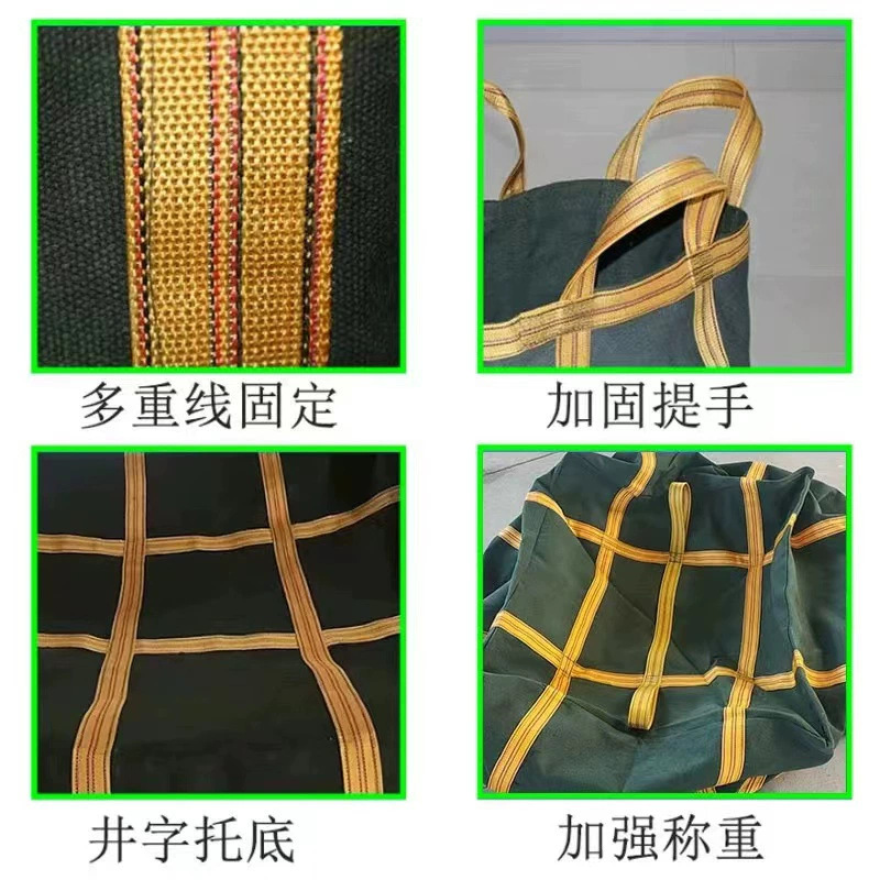 Thickened Canvas Ton Bag Square Ton Bag Lifting Bag High Altitude Lifting Bag Square Round Container Bag Special Bag for Crane