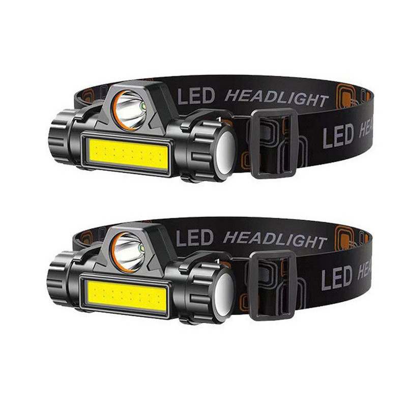 Cross-Border Led Headlight, Outdoor Rechargeable Headlight, Strong Light Flashlight, Magnet Night Fishing Light, Outdoor High-Brightness Lighting
