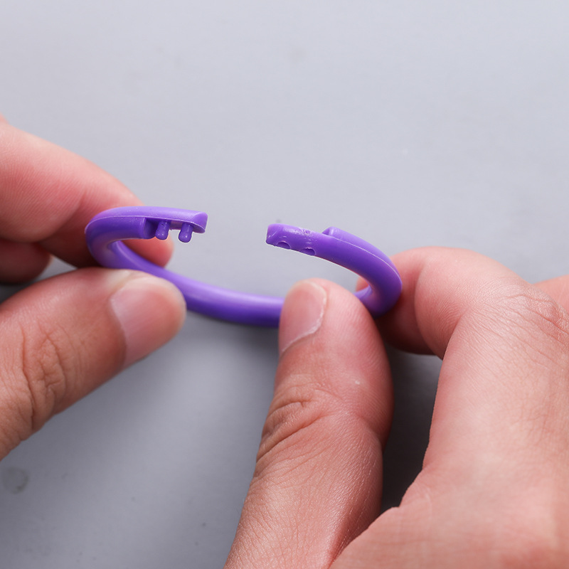 Color plastic removable cover loose-leaf paper fixed buckle loose-leaf ring binding ring binder ring coil ring binding