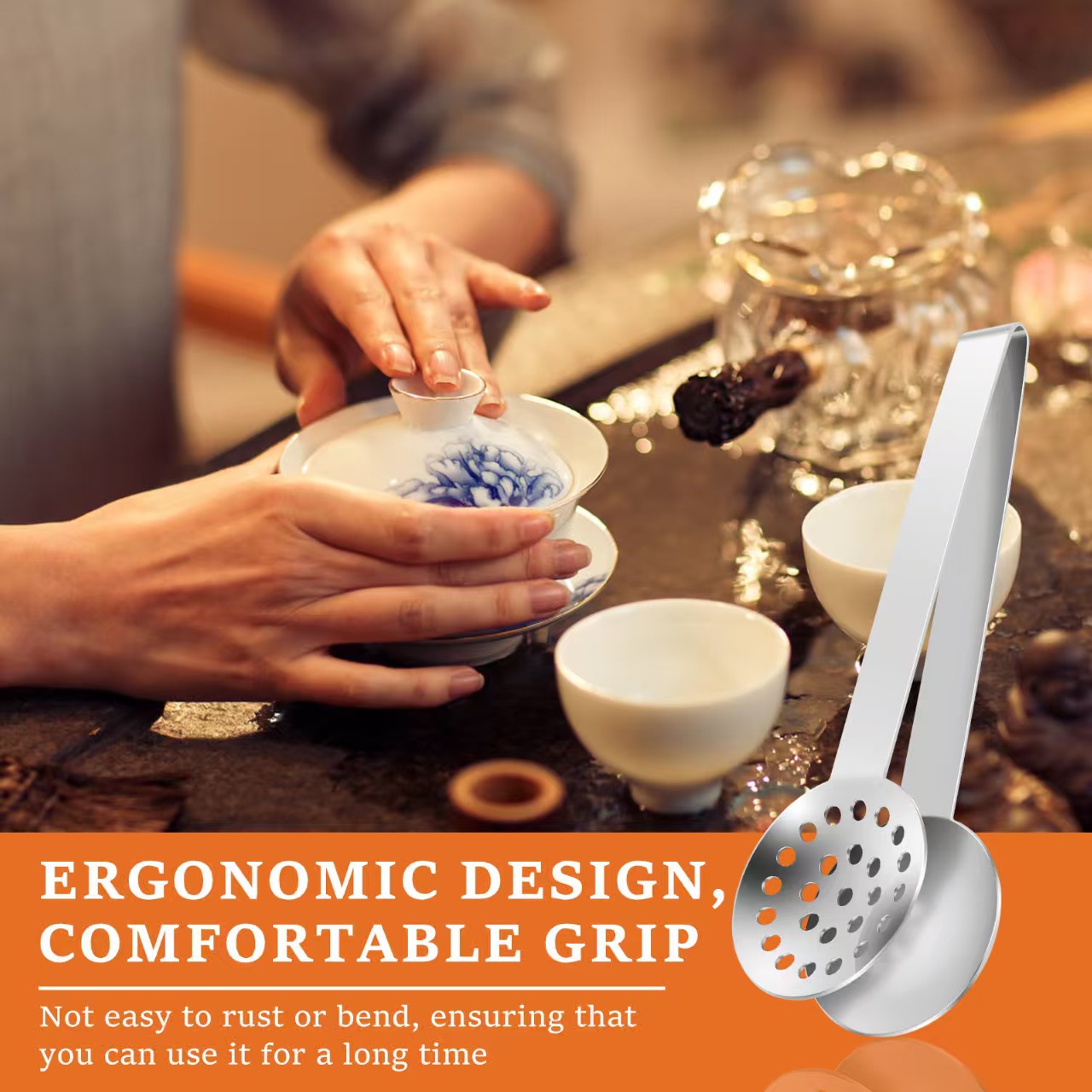 Зажим для чайных пакетиков из нержавеющей стали, креативная чайная ложка, многофункциональные щипцы для чайных листьев, оптовая продажа в наличии, зажим для чая из нержавеющей стали