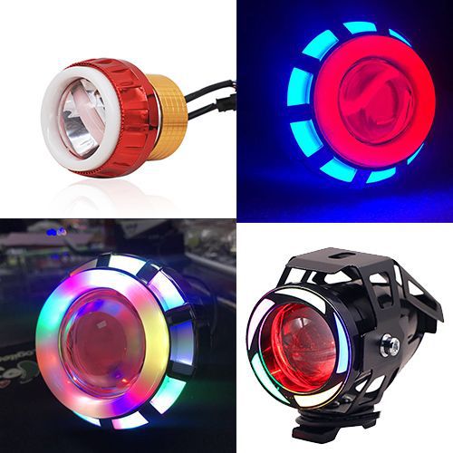 Супер яркий светодиодный фонарь для мотоцикла электрического транспортного средства 12V-80V внешний фонарь U7/U5 лазерный прожектор