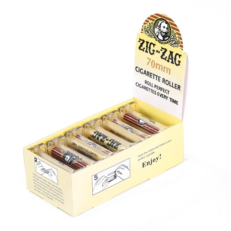 70/78/110mm Acrylic Plastic Cigarette Rolling Machine Old Man's Head Manual Cigarette Rolling Machine Mini Portable Tobacco