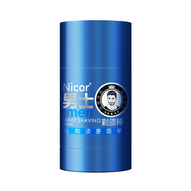 Nicor Men's Shaving Cream Men's Essential Shaving Stick Moisturizing Cleansing Foam Softening Beard