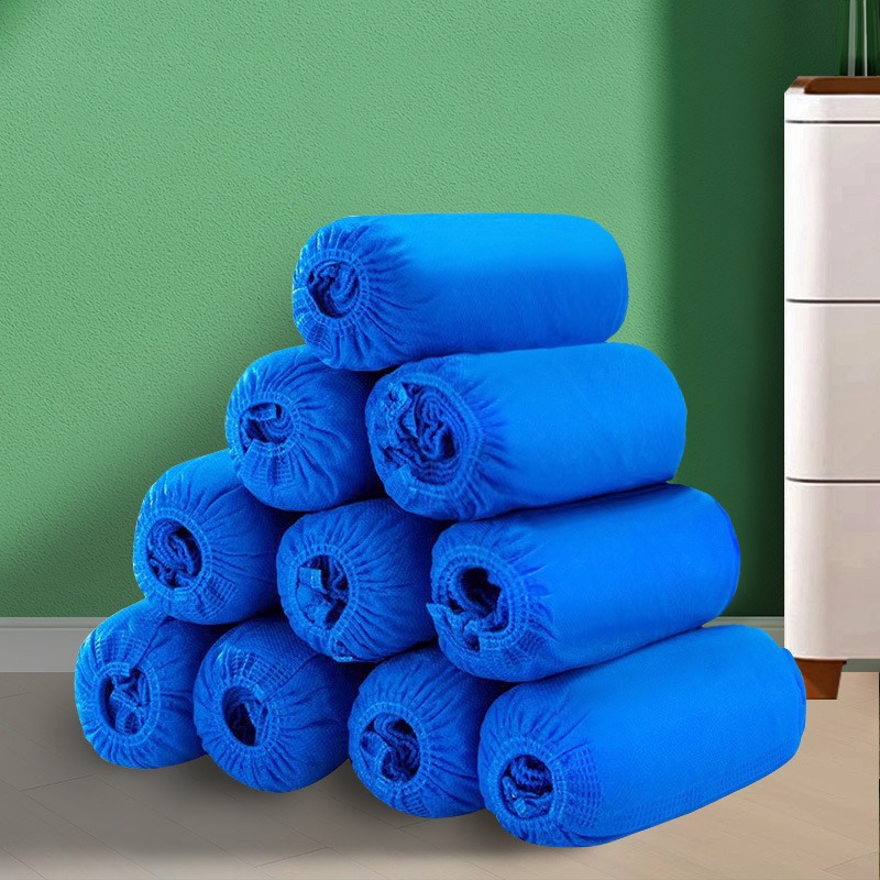 Non-Woven Shoe Covers Disposable Shoe Covers Indoor Household Non-Slip Wear-Resistant Dust-Proof Student Computer Room Breathable Thickeneded Foot Covers