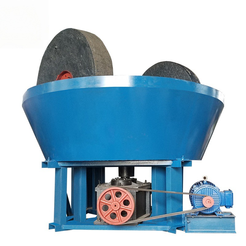 Small Miners Choose Mercury-Mixed Gold Grinding Machine, Wet Grinding Machine, Wheel Grinding Machine, Barite Mineral Grinding Double-Wheel Gold Grinding Machine