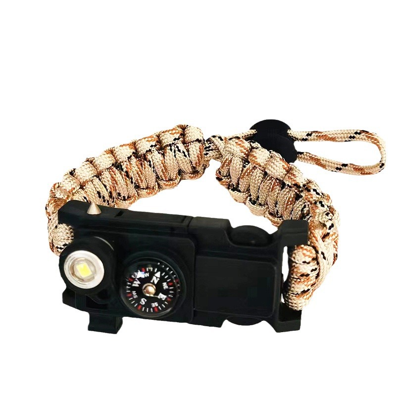 Umbrella Rope Bracelet Multifunctional Survival Bracelet Field Life Knife Survival Rope Emergency Survival Bracelet Broken Window Cone