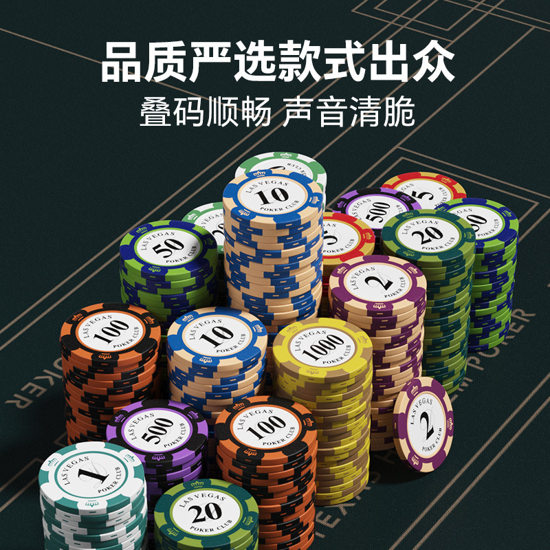 Chips and Coins for Card Rooms, Poker Chips, Crown Poker Chips, Clay Chips, Mahjong Chips