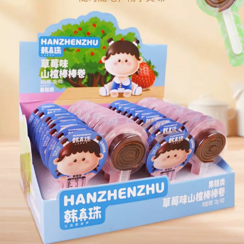 Han Zhenzhu Hawthorn Rod Roll Windmill Fudge Cartoon Hawthorn Roll Hawthorn Cake Snacks
