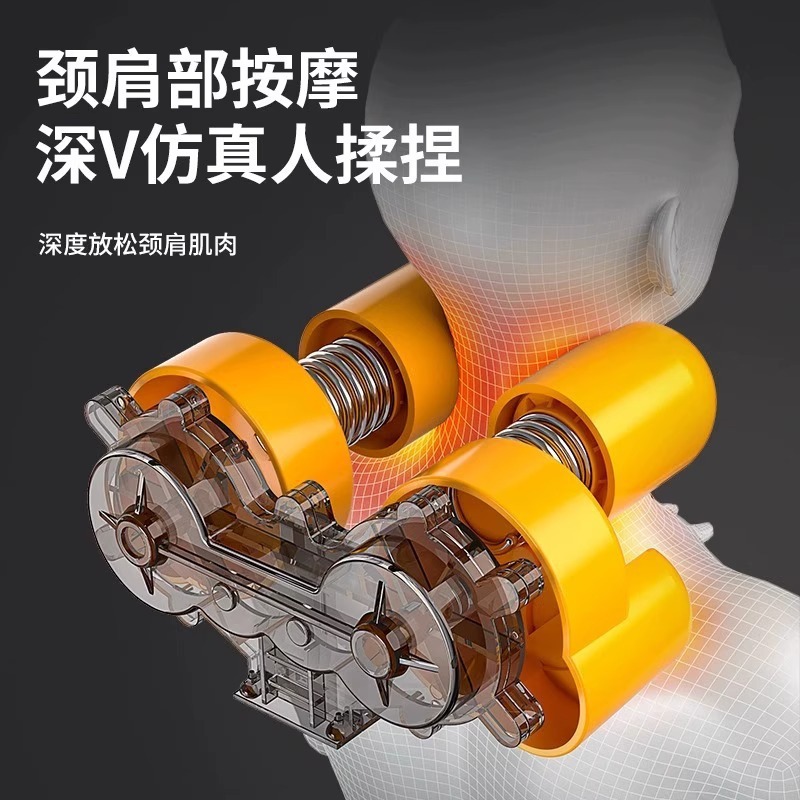 Cross-Border Factory Massage Cushion Shoulder, Neck, Waist and Back Five-In-One Massager Home Full Body Massager Kneading and Hair Replacement