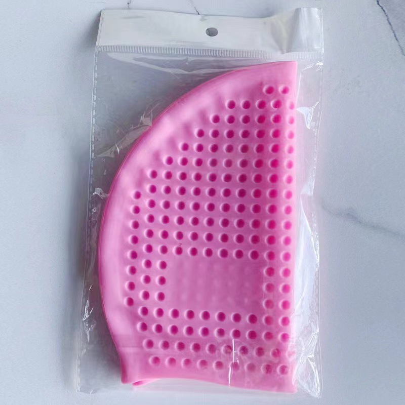 Customized Silicone Swimming Cap, Simple Design, Unisex for Adults, Wholesale Swimming Caps, High Elasticity Perforated Cap, Bubble Cap