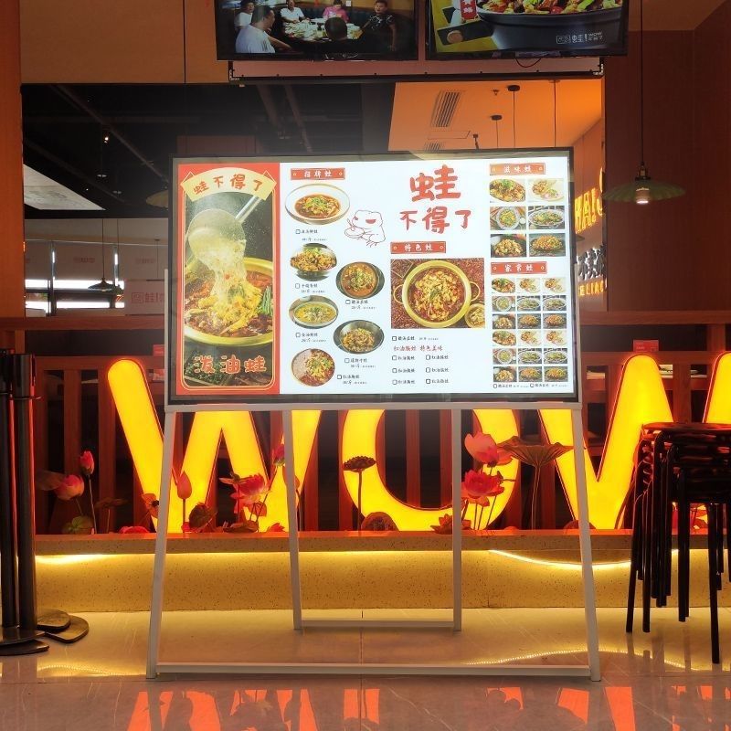 Светодиодная вертикальная световая коробка рекламный щит ночного рынка светящийся стенд для меню настольный стенд рекламный стенд