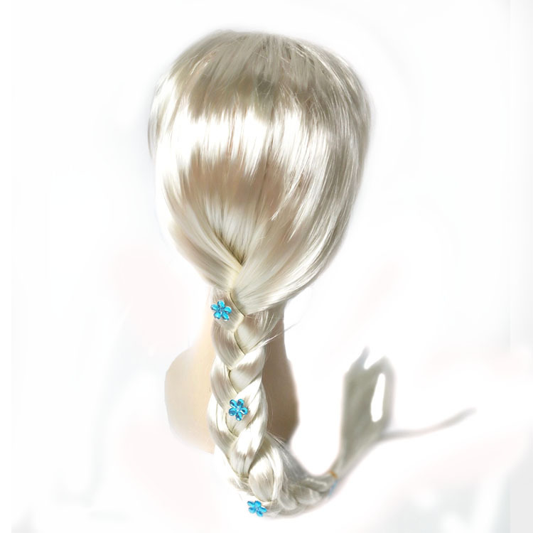 Новый парик Золушки оптом косplay косички прямая продажа парик принцессы Эльзы