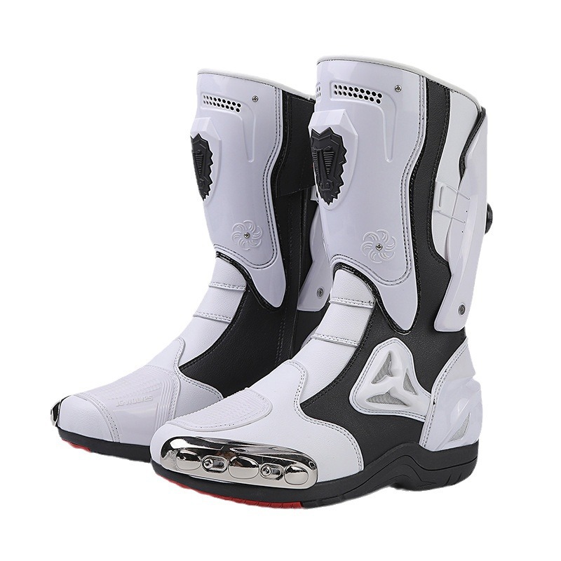 Jg Wolves/Nine-Strand Wolf Professional Motorcycle Cycling Boots Road Track Racing Sports Protective Shoes Motorcycle Shoes