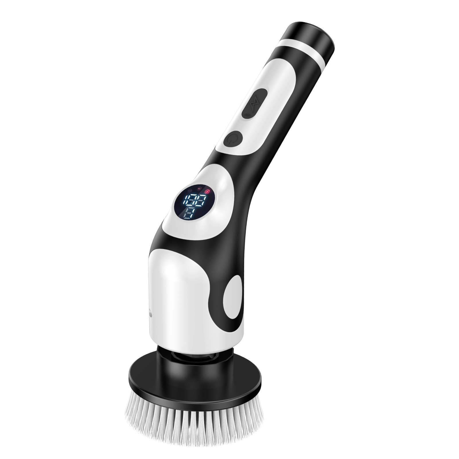 Cross-border multifunctional electric cleaning brush voice wireless handheld brush automatic rotating telescopic rod cleaning artifact