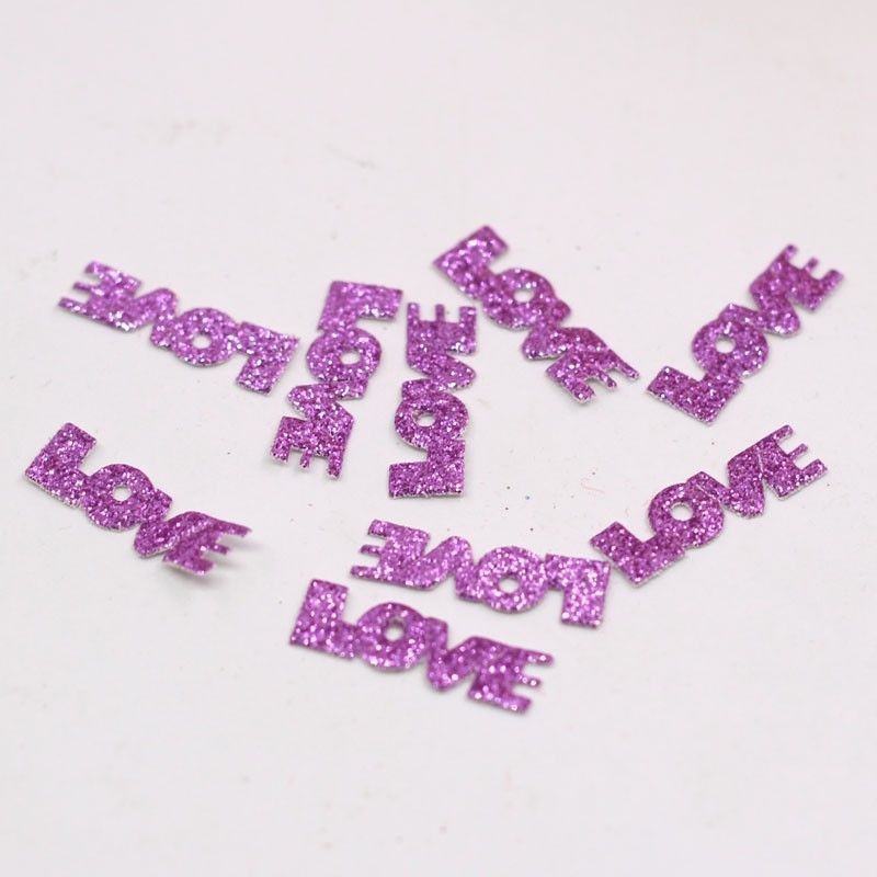 DIY Material Handmade Jewelry Accessories Embossed Bright Glitter LOVE Letter Accessories Hair Accessories Bag Garment Accessories
