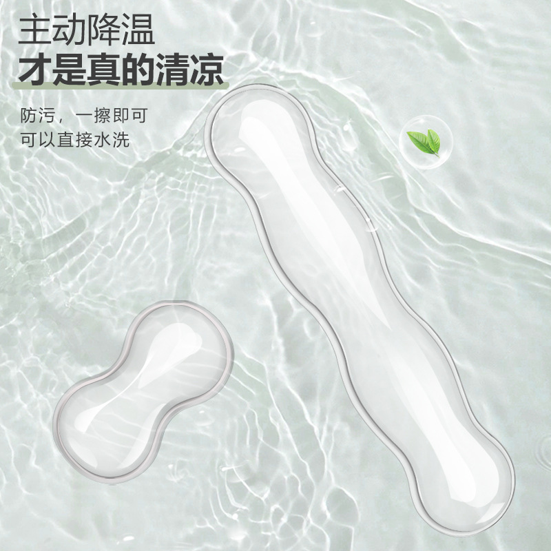 Factory direct mechanical keyboard hand rest office wrist pad silicone cool transparent wholesale mouse wrist rest Amazon