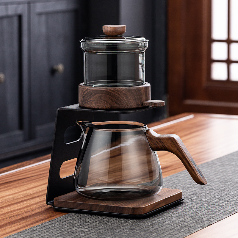 2024 Новый интеллектуальный автоматический ленивый чайник Набор для чая с магнитным всасыванием Однокнопочное отделение чая Плавающая чашка