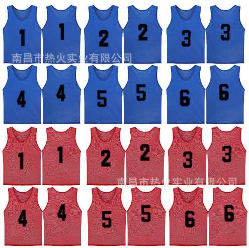 Amazon Cross-Border Mesh Confrontation Clothing Breathable Basketball Football Training Vest Outdoor Expansion Activity Number Vest