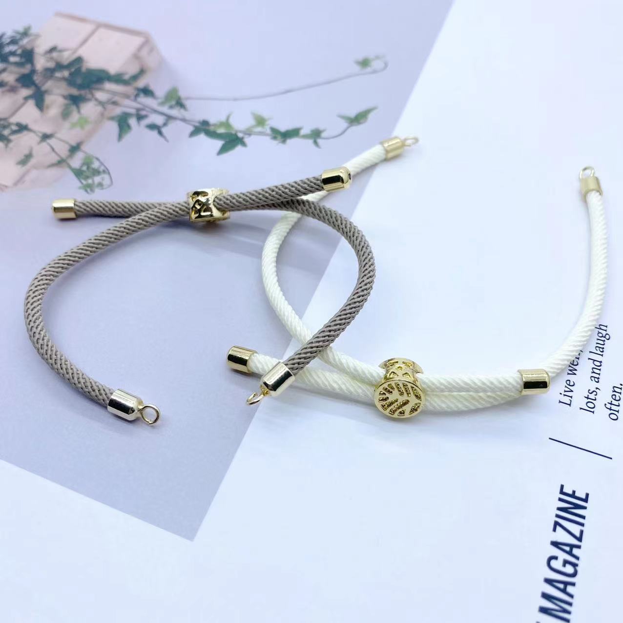 3mm Milan Hand Rope Life Tree Adjustment Buckle Transfer Beads Dzi Beads DIY Bracelet Semi-finished Braided Hand Rope Manufacturer