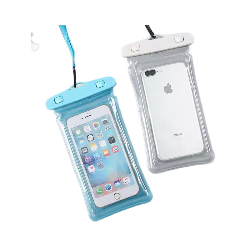 Underwater Photo Airbag Mobile Phone Waterproof Bag Hot Spring Swimming Rainproof Universal Touch Screen Snorkeling Waterproof Case Can Be Customized with Logo