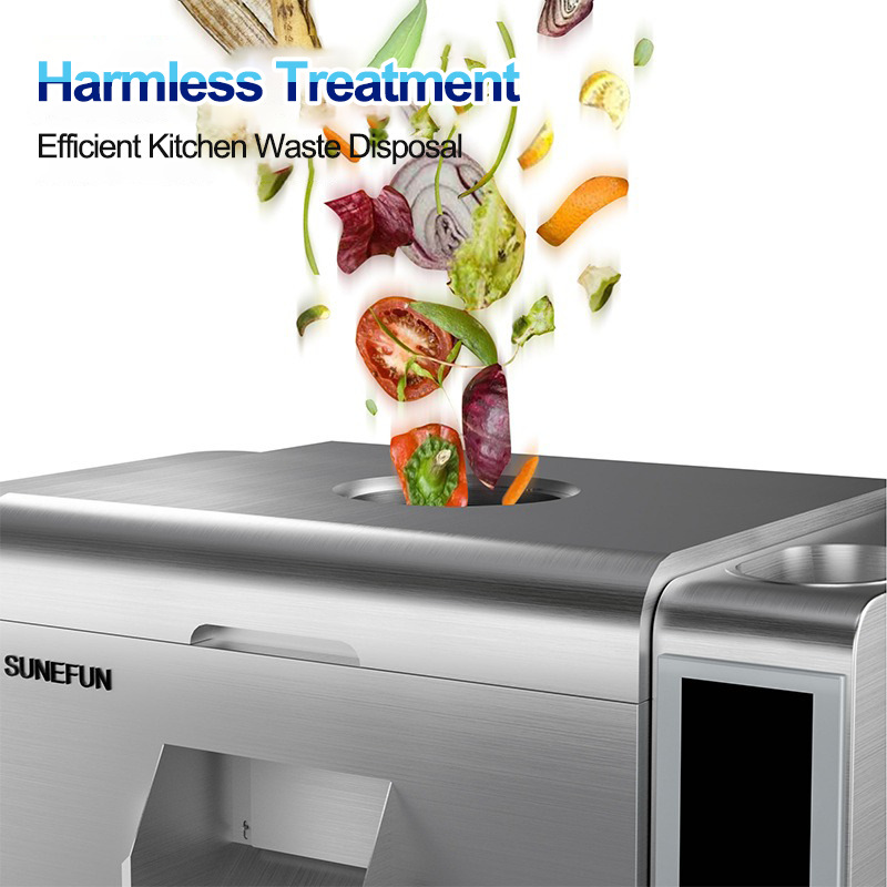Commercial Canteen Restaurant Kitchen Three-Easy Full-Square Sunefun Garbage Disposer Biodegradable Large Kitchen Waste Machine