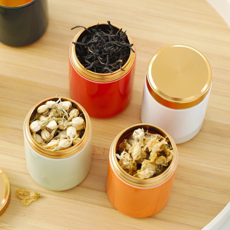 Ge Kiln Ceramic Sealed Large and Small Tea Cans Household Tea Storage Cans Dendrobium Officinale Panax Notoginseng Cans Mid-Autumn Festival Gifts