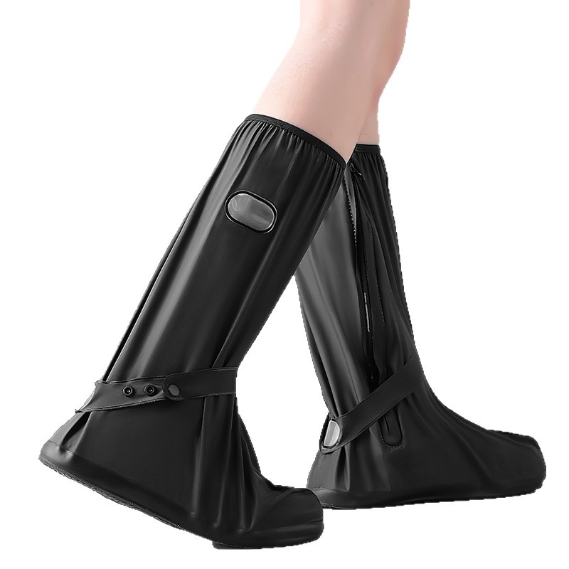 Waterproof Shoe Covers, Wear-Resistant, Non-Slip, Cycling Rain Shoe Covers, High-Tube Rainy Day Waterproof Shoe Covers, Men's and Women's Foot Covers, Outdoor Rainproof