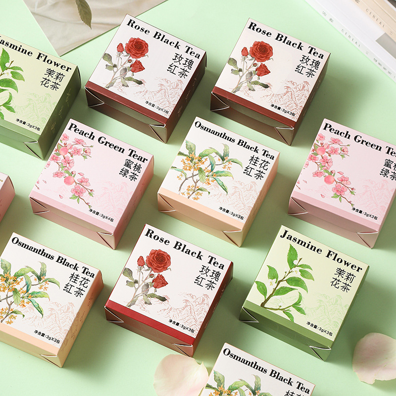 Happy Tea Accompanying Ceremony Rose Tea Wedding Return Wedding Bridesmaid Practical Gift Festival with Small Objects Scented Tea