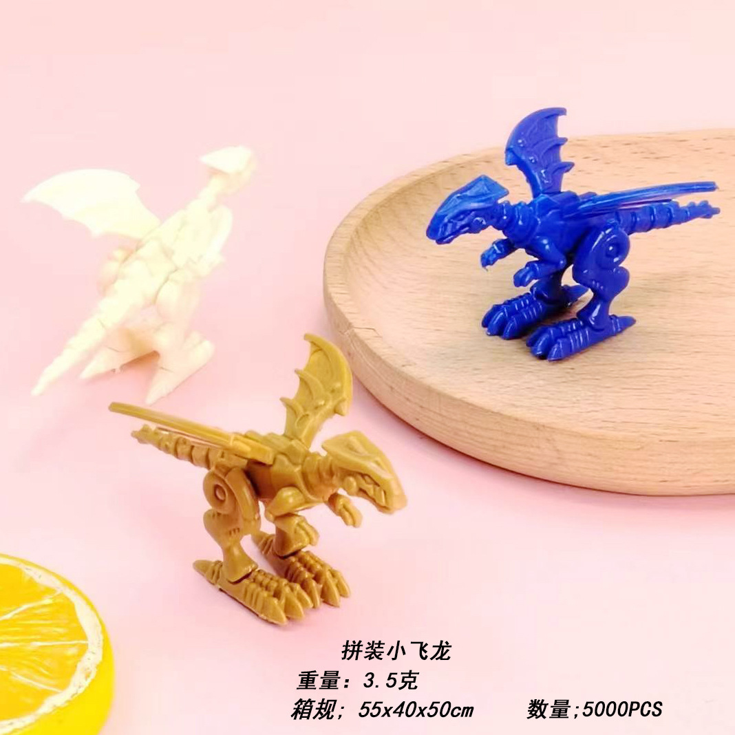Assembled Little Flying Dragon Children's Tyrannosaurus Pterosaurus Kindergarten Educational Assembled Small Particle Building Blocks Boys Toys