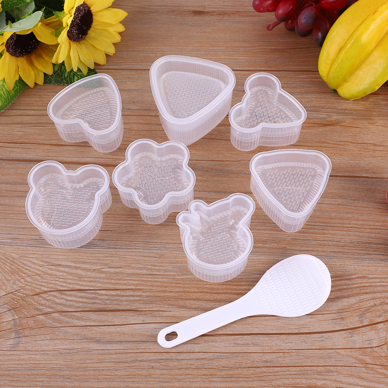 Creative Cartoon-Shaped Triangle Rice Ball Mold, Household Kidsren's Rice Lunch Box Mold, DIY Seaweed Sushi Mold