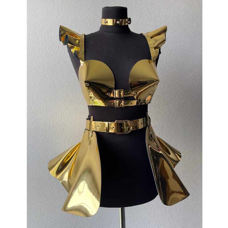 Кросс-бордовый лазерный цветной кожаный ремень для бондажа, регулируемый, для сценических выступлений, модный пояс