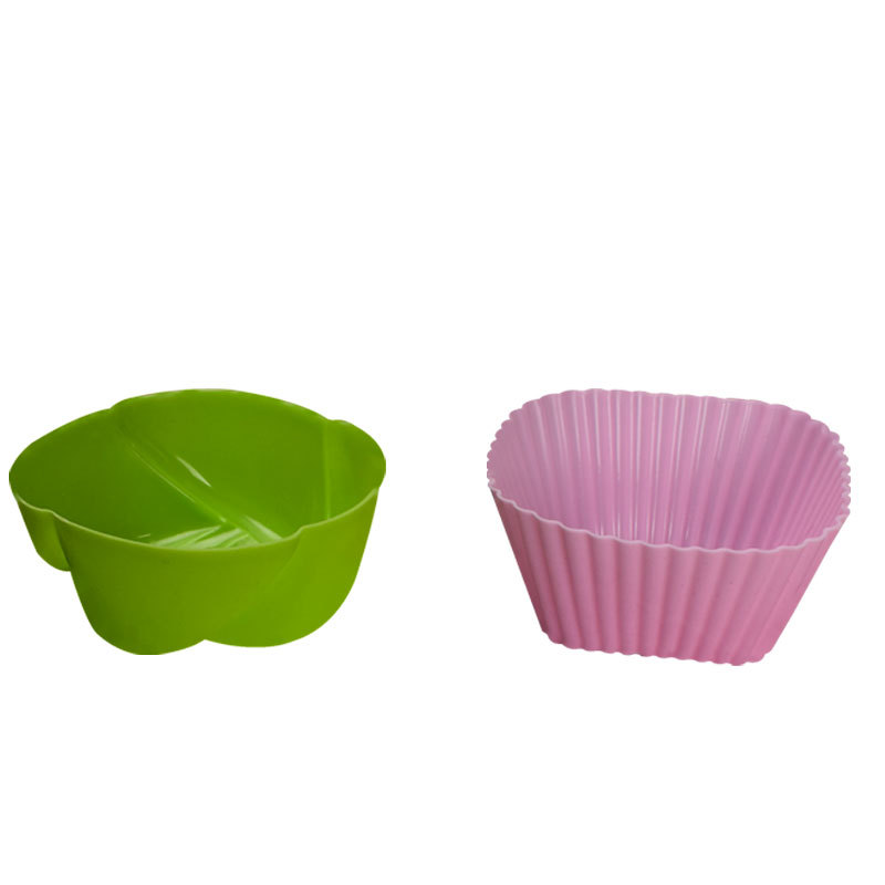7cm Muffin Cup Round Heart Silicone Cake Cup Pudding Jelly Puff Mousse Air Fryer Baking Mold