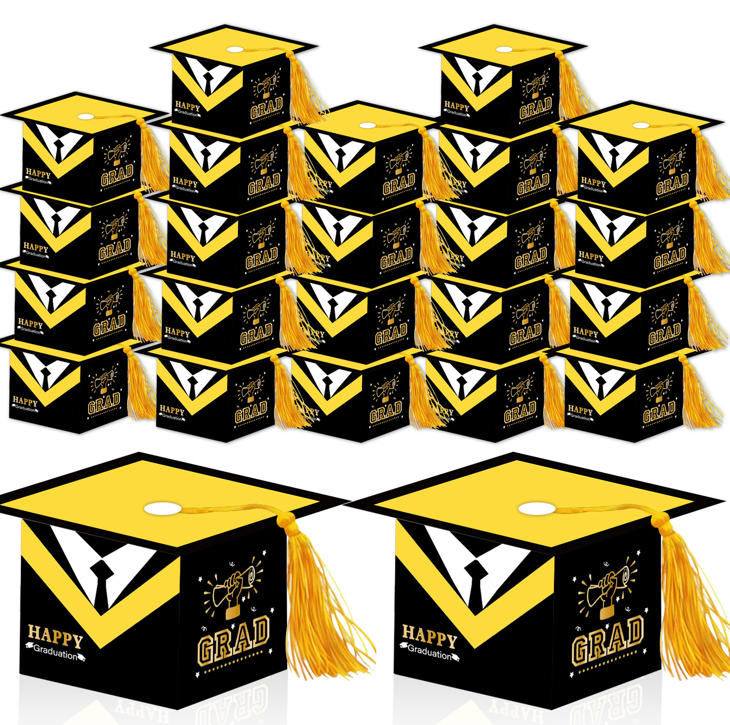 New Graduation Party Carton Celebration Graduation Season Gift Packaging Box Bachelor Hat Tassel Candy Box Ornaments