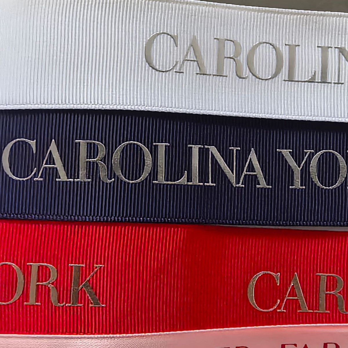 Factory Wholesale Ribbon Custom Logo Printing Flower Decoration Ribbon Birthday Cake Ribbon Gift Box Packaging Hot Stamping