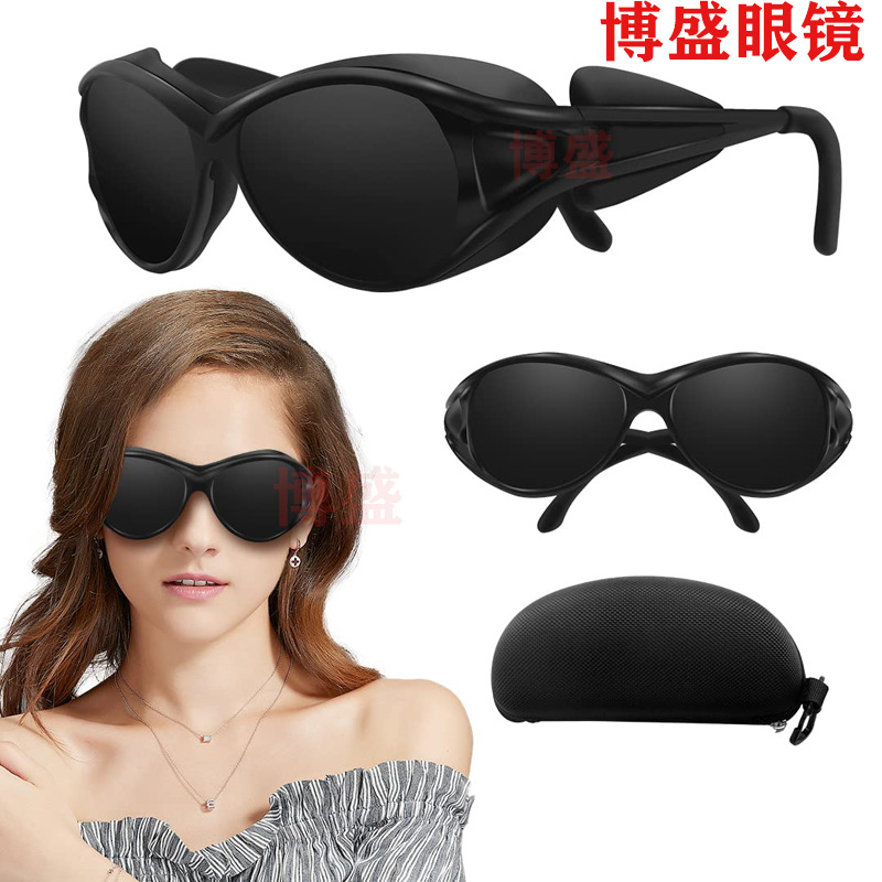 Customized Red Light Physiotherapy Lamp Shading Glasses 300-1500 Laser Hair Removal Device Tanning Anti-Red Light Goggles Ipl