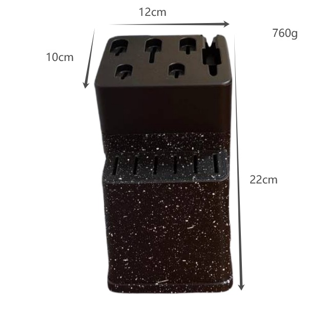 Popular Foreign Trade Plastic Knife Holder Kitchen Knife Insert Creative Thickened Plastic Knife Stand Knife Rack Drainage Mold-Proof